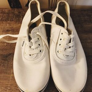 White Canvas Vans
